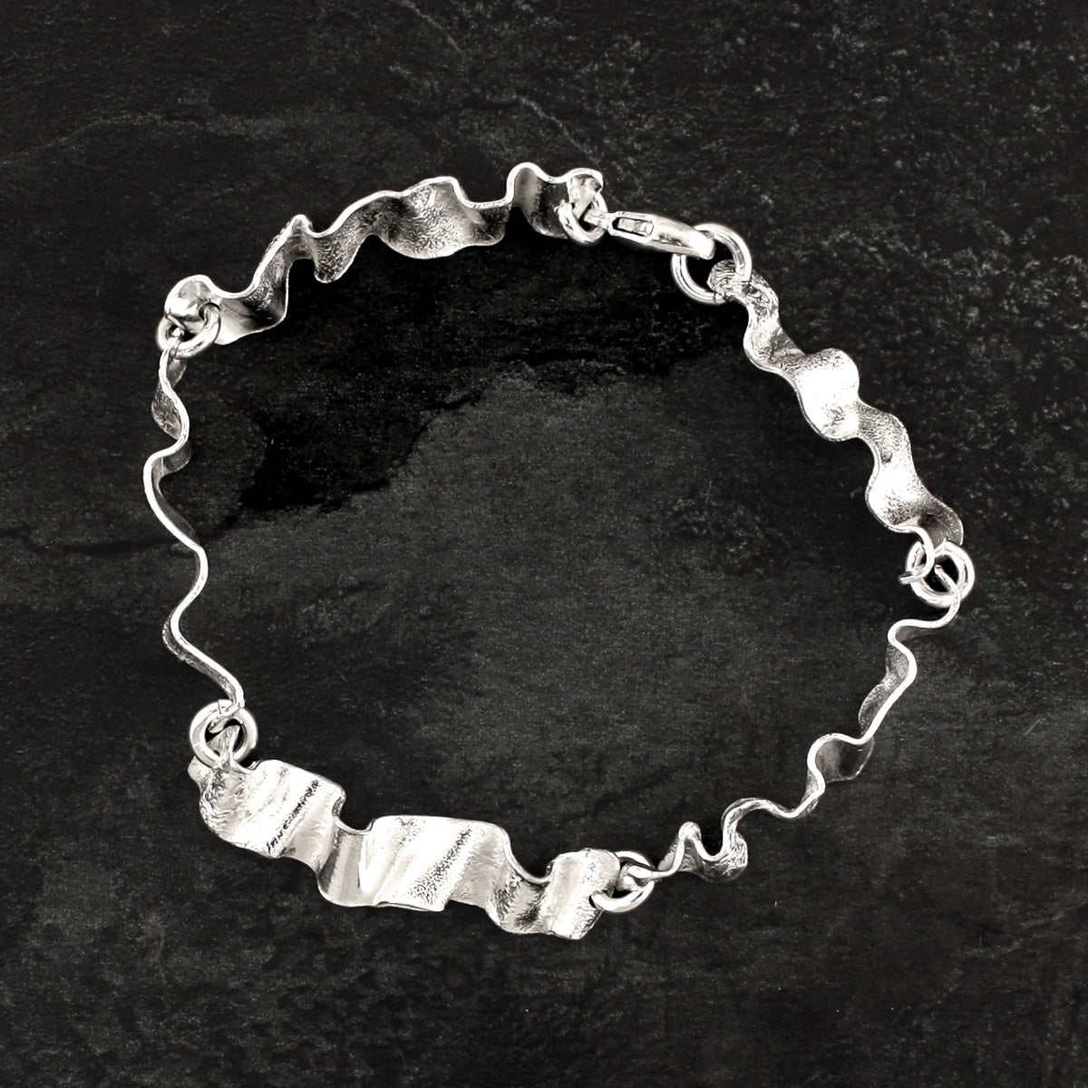Ribbon Silver Bracelet - Narrow by Silverfish