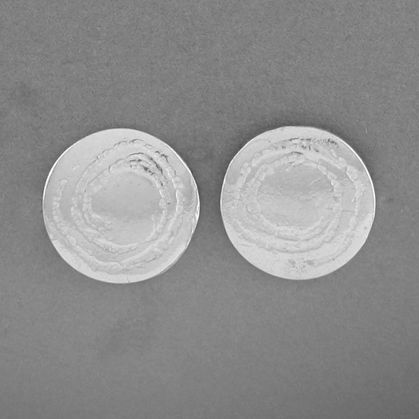 Barclodiad Rock Art Silver Stud Earrings by Silverfish