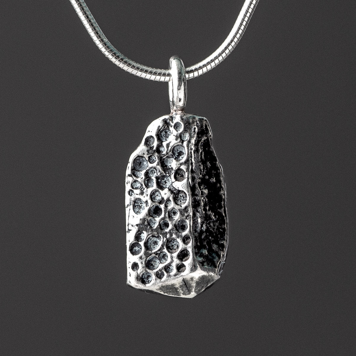 Bachwen Oxidised Silver Pendant by Silverfish