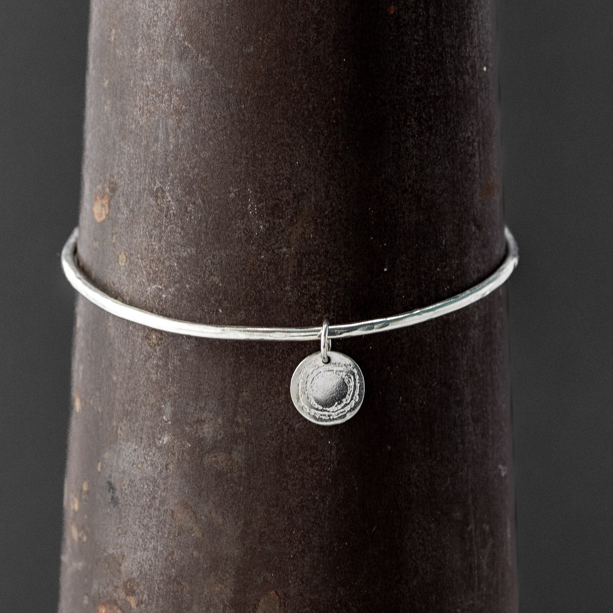 Barclodiad Rock Art Silver Bangle by Silverfish