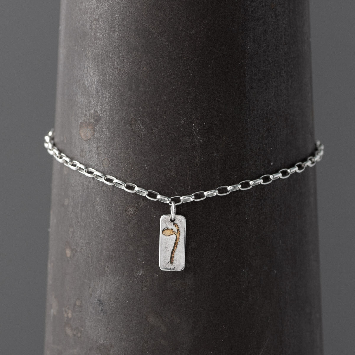 Halberd Gold Plated Silver Bracelet by Silverfish