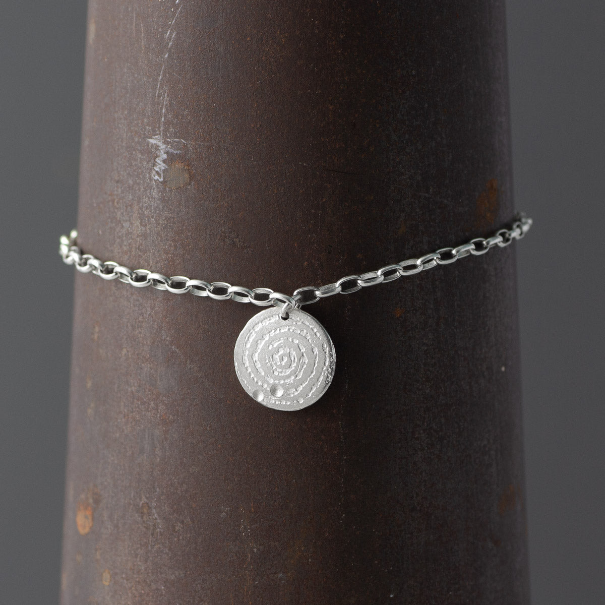 Llanbedr Spiral Silver Bracelet by Silverfish