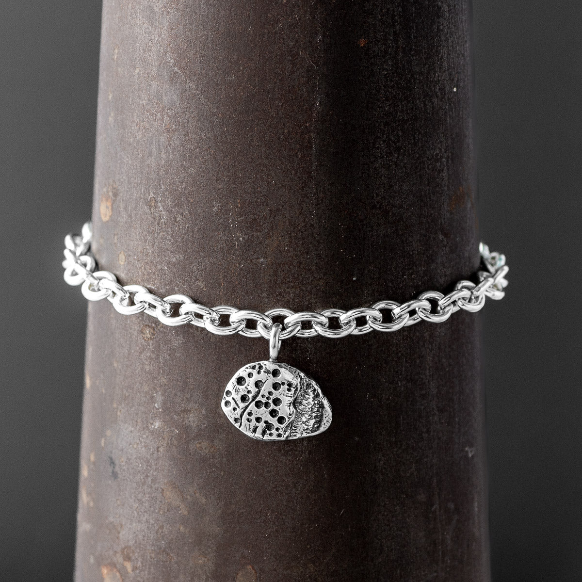 Trefael Oxidised Silver Bracelet by Silverfish