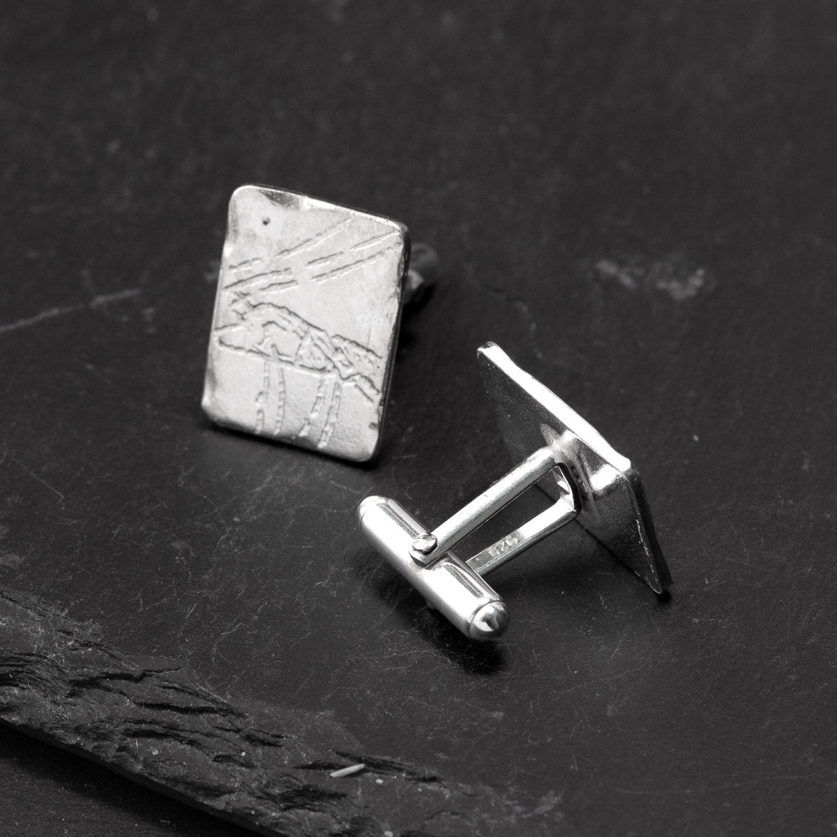 Cathole Cave Art Silver Cufflinks by Silverfish