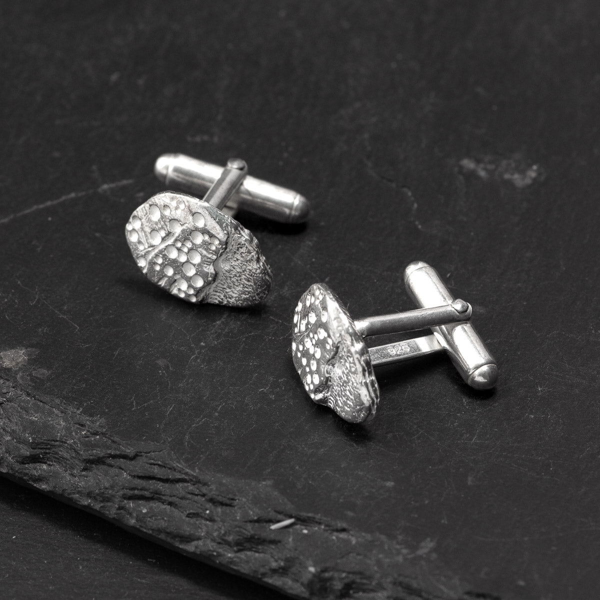 Trefael Silver Cufflinks by Silverfish