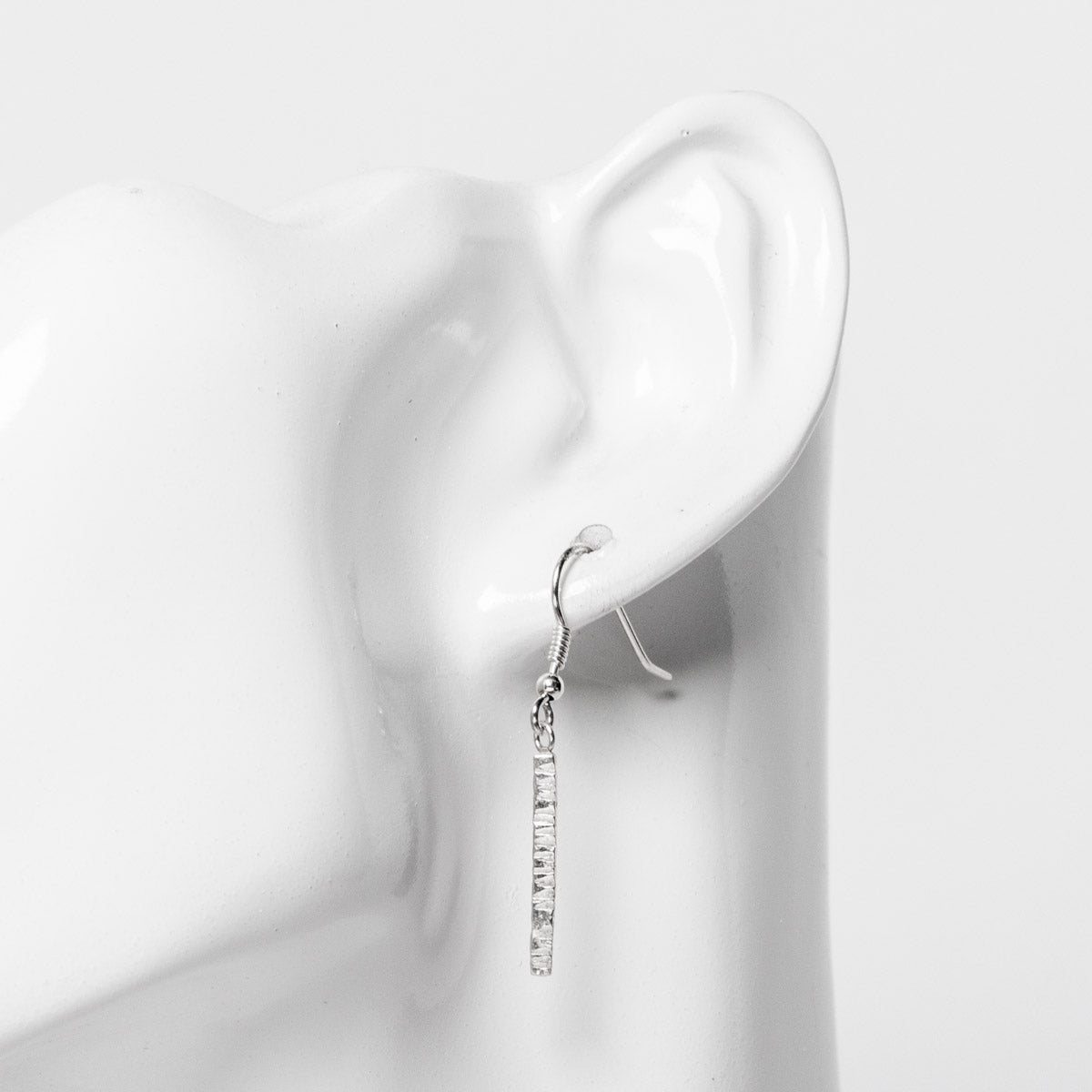 Randoms Silver Drop Earrings 001 by Silverfish
