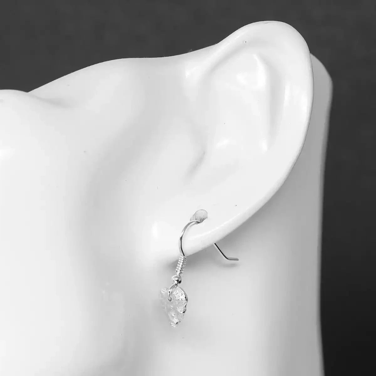 Melt My Heart Silver Drop Earrings by Silverfish