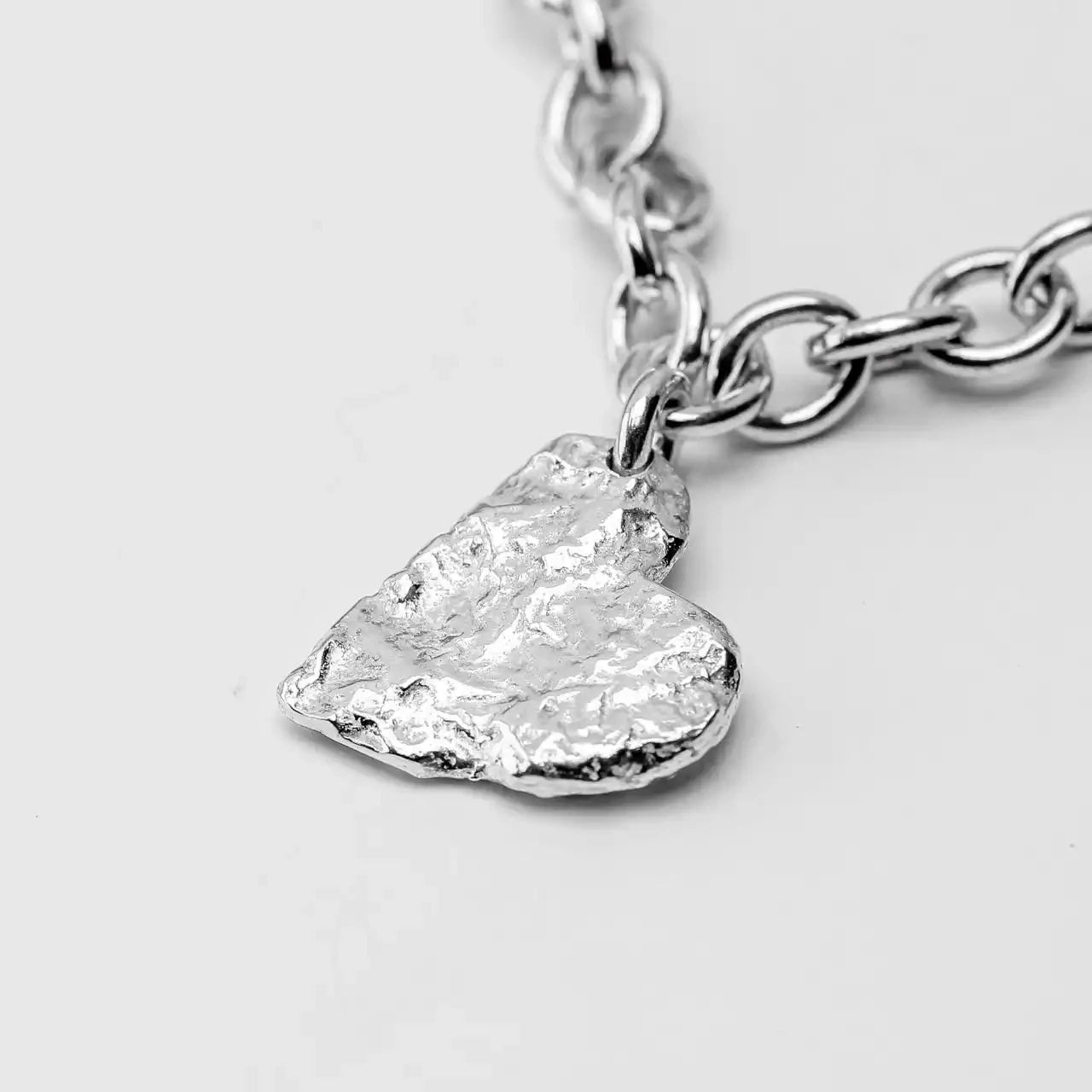 Melt My Heart Silver Bracelet - Large by Silverfish