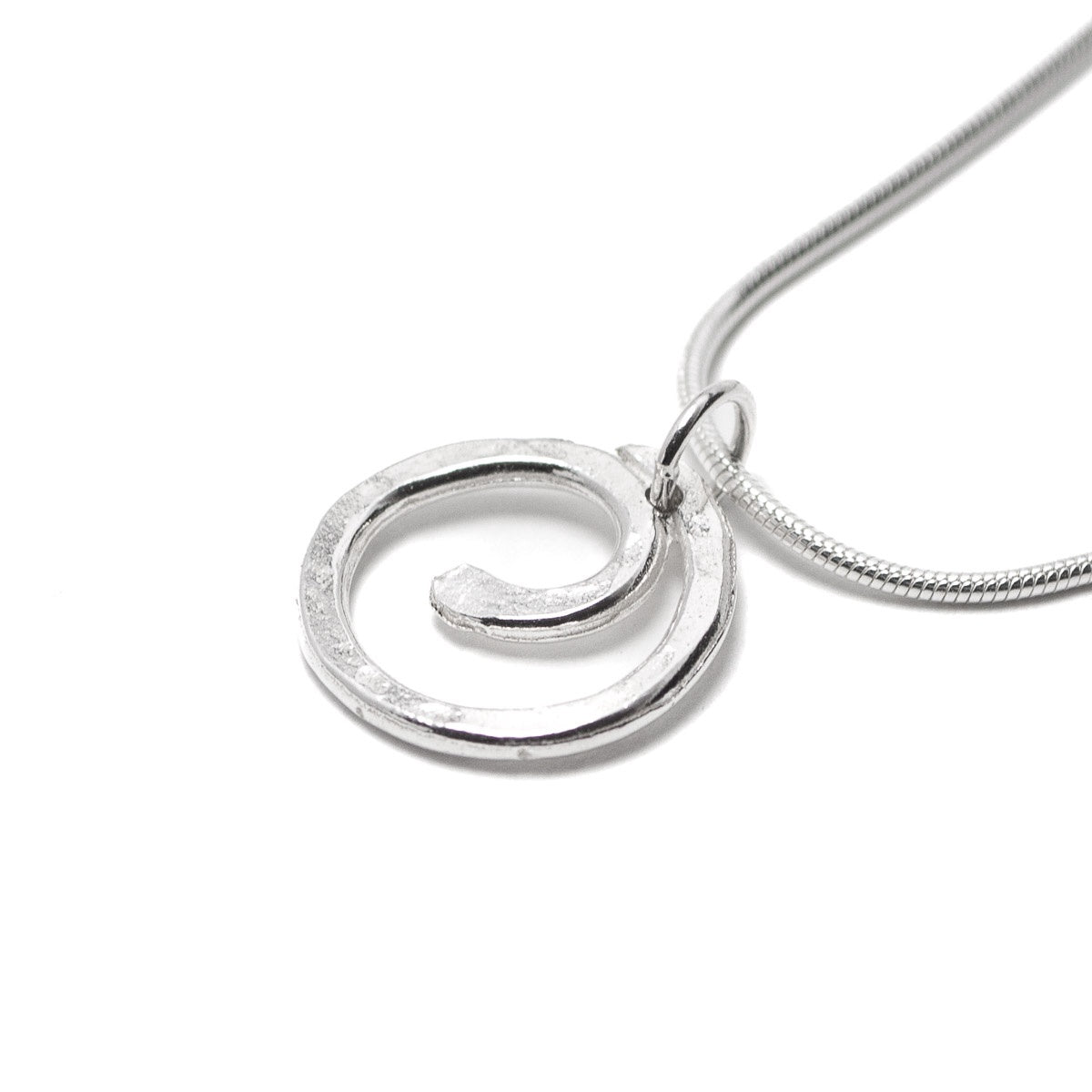 Spiral Silver Pendant - Medium by Silverfish