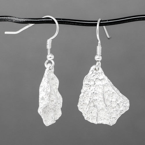 Fan Coral Drop Earrings - Silver by Silverfish