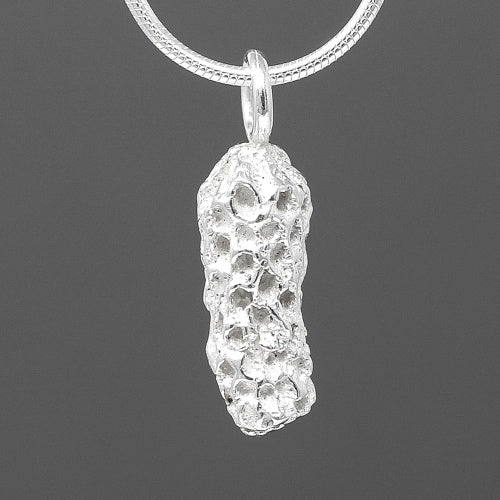 Short Coral Pendant - Silver by Silverfish