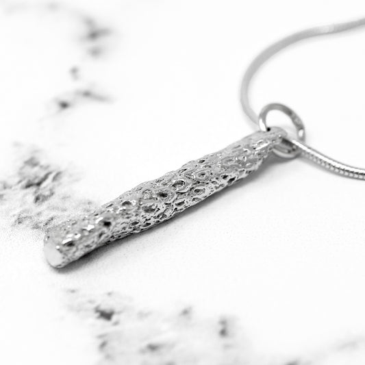 Long Coral Pendant - Silver by Silverfish