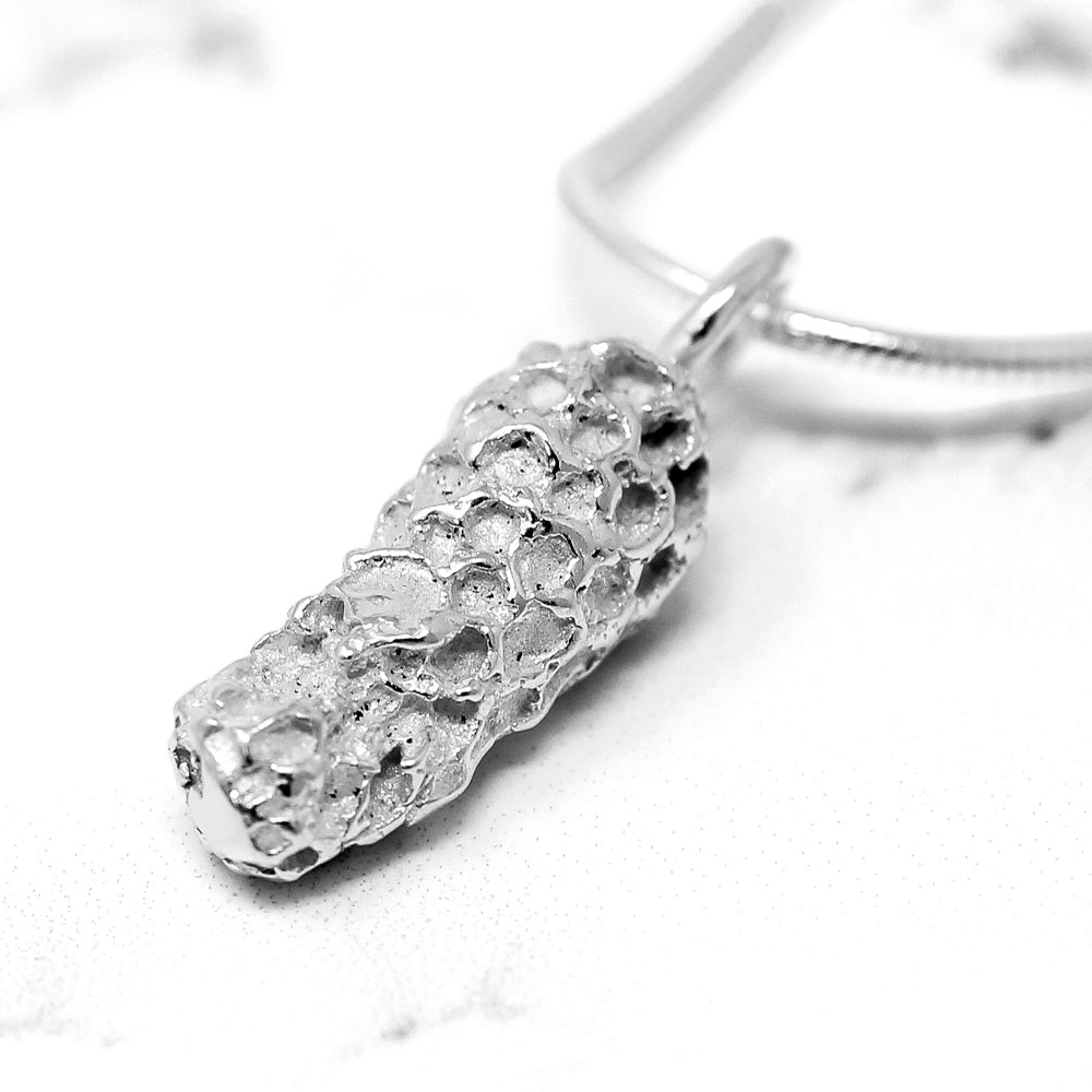 Short Coral Pendant - Silver by Silverfish