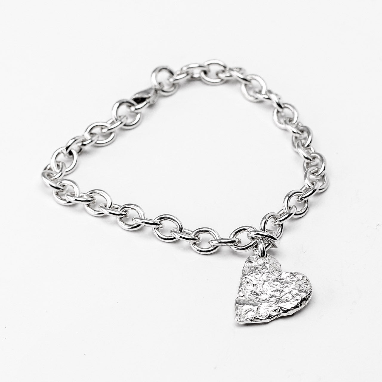 Melt My Heart Silver Bracelet - Large by Silverfish