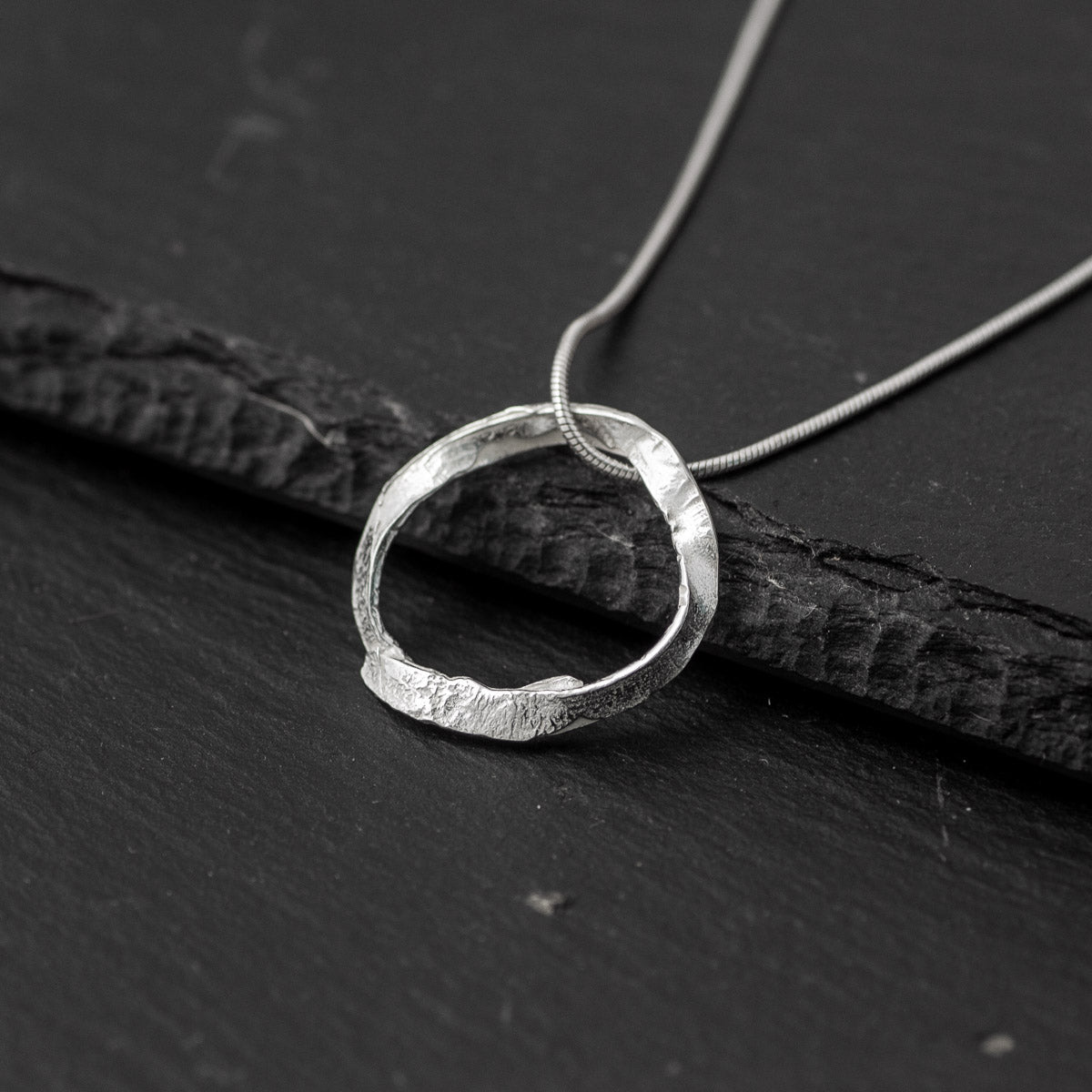 Embrace Silver Pendant - Looped by Silverfish