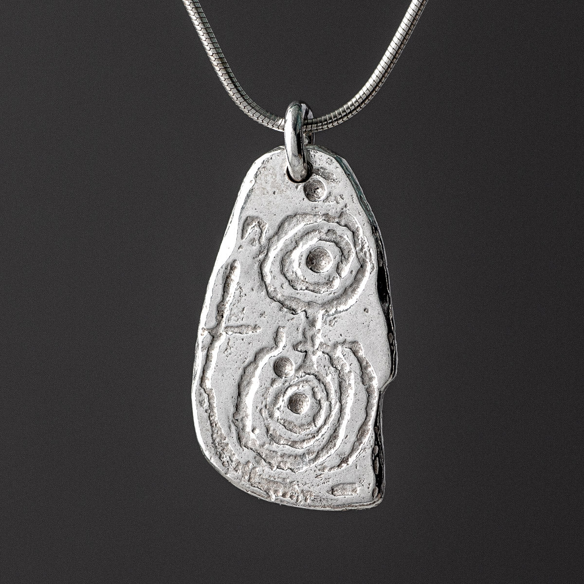 Esgob Silver Pendant by Silverfish Jewellery