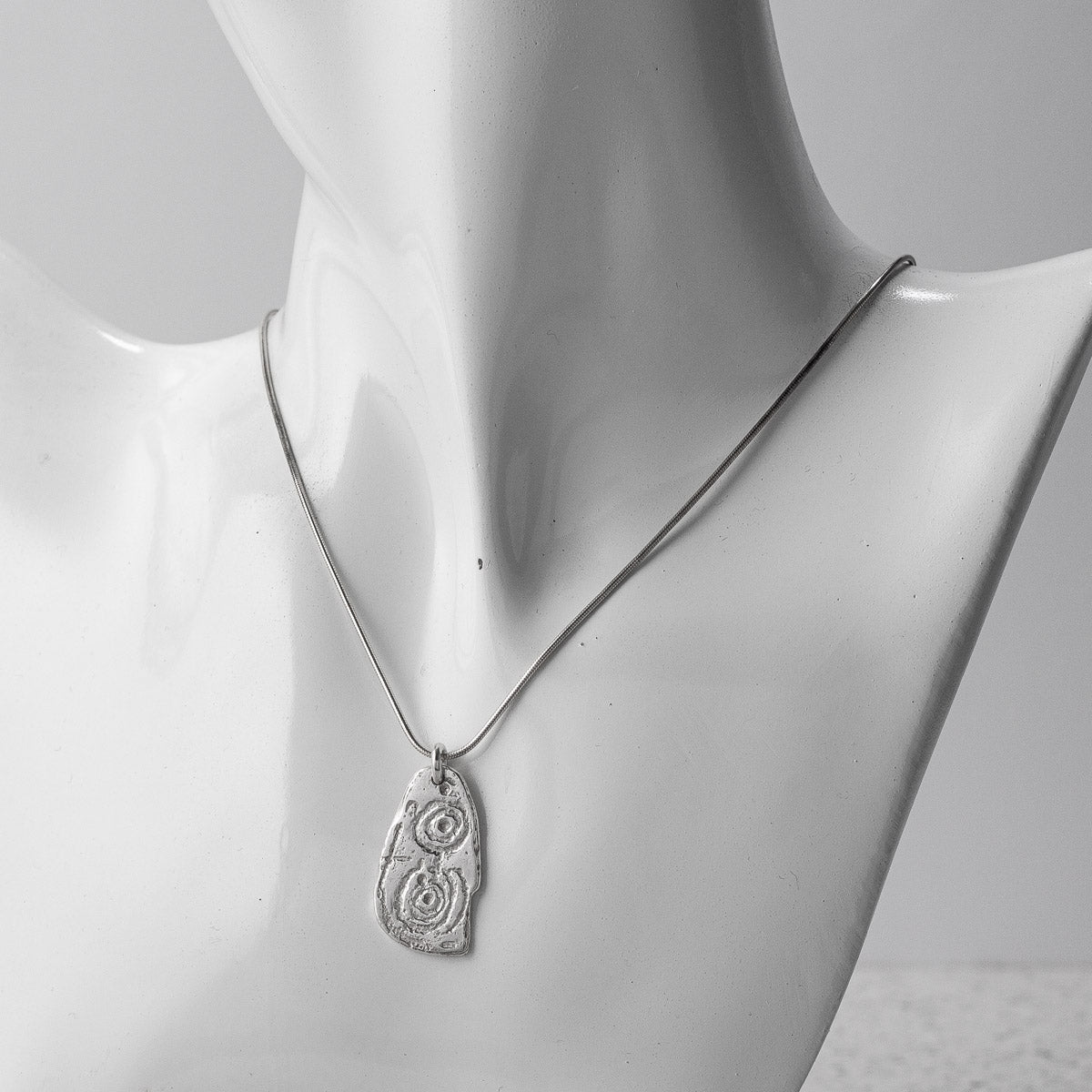 Esgob Silver Pendant by Silverfish Jewellery