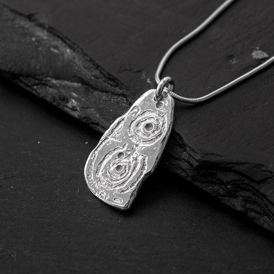 Esgob Silver Pendant by Silverfish Jewellery