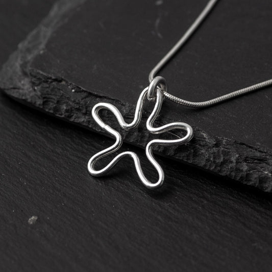 Flower Silver Pendant by Silverfish