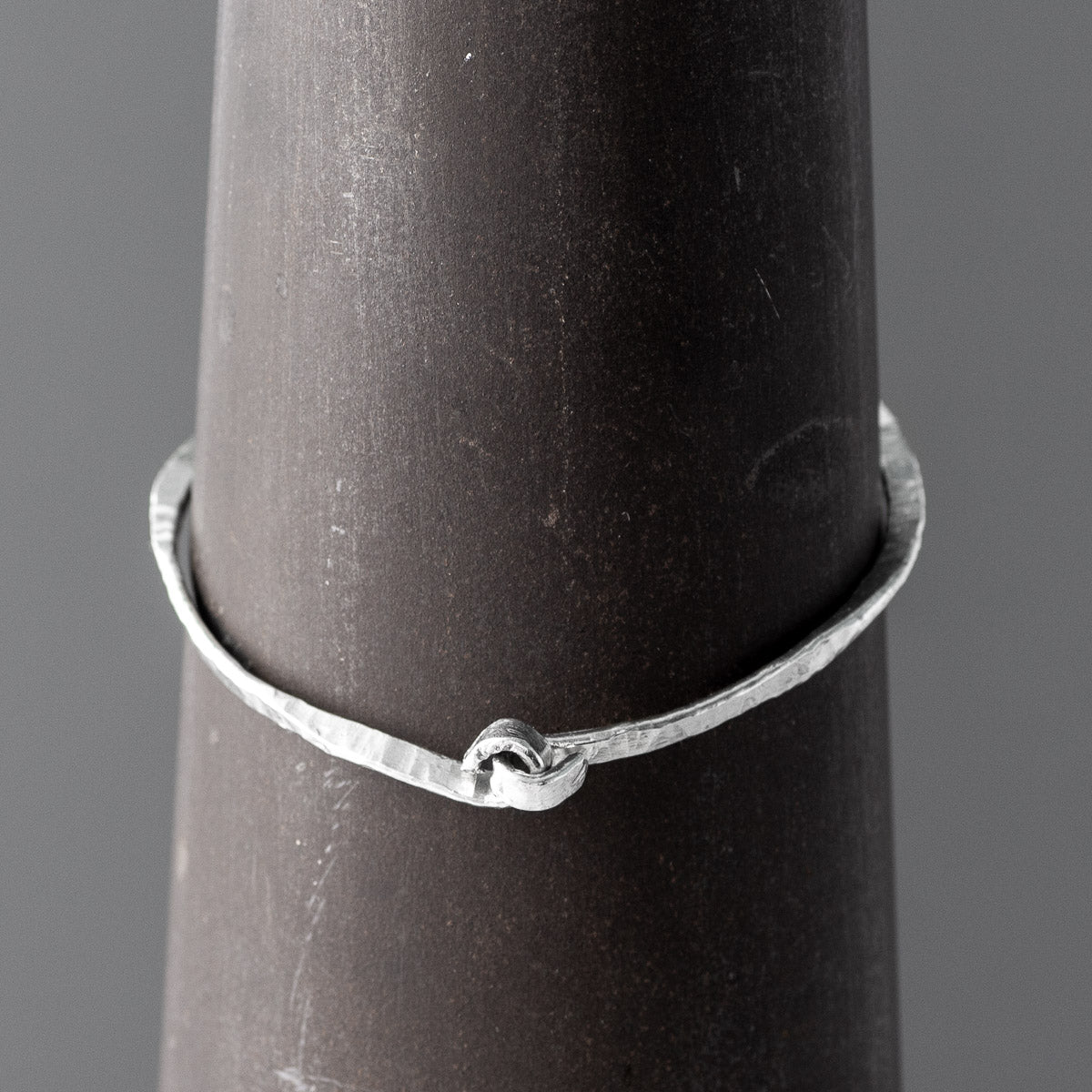 Forged Silver Bangle - Knot - Tiny by Silverfish