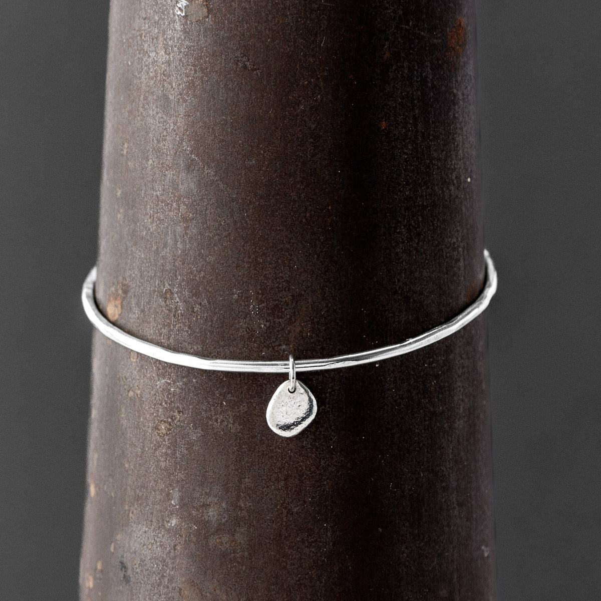 Pebble Silver Bangle Tiny by Silverfish