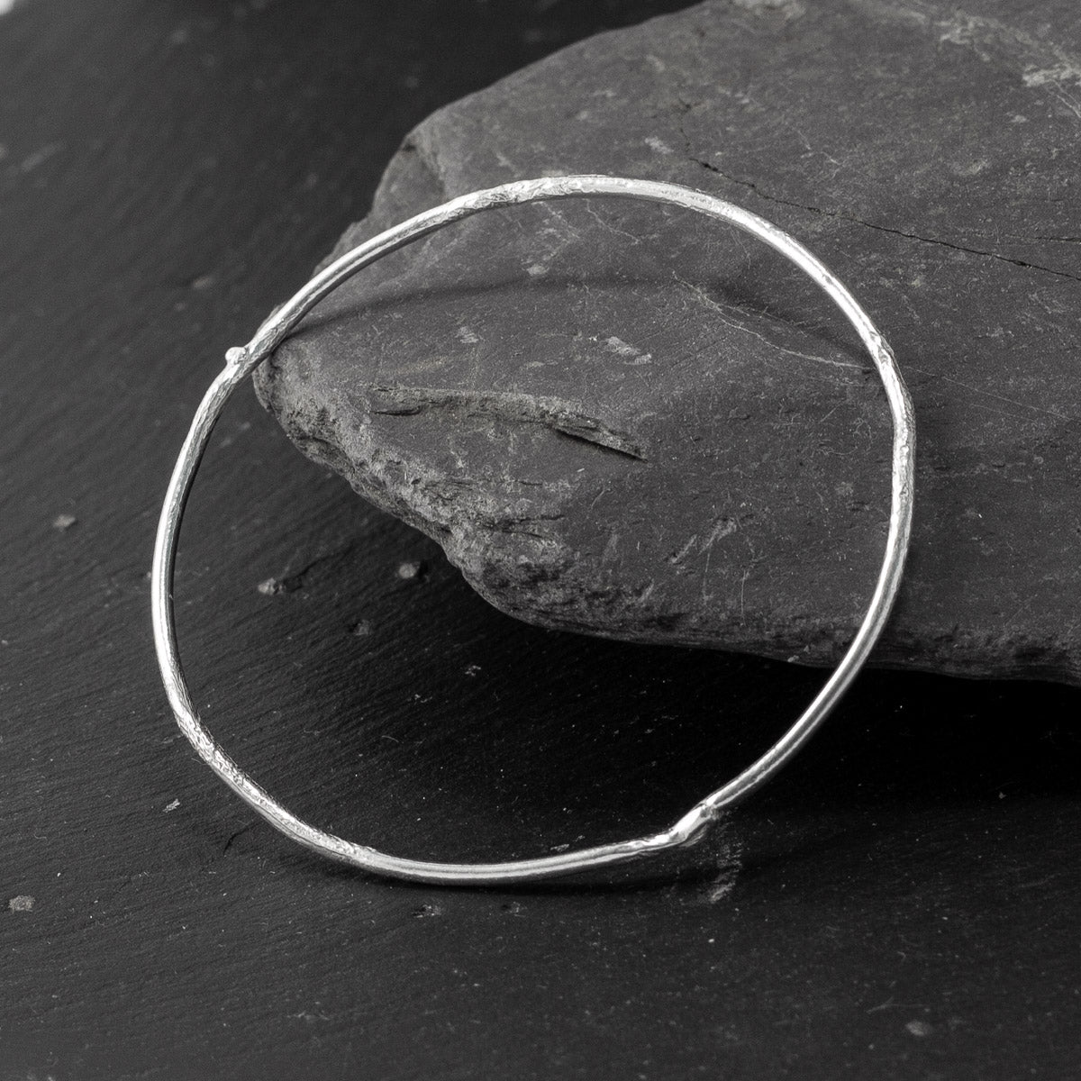 Tendril Silver Bangle by Silverfish