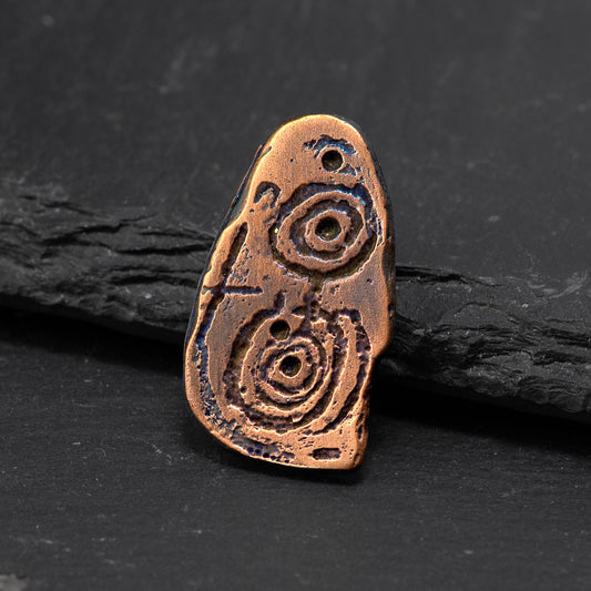 Esgob Copper Brooch by Silverfish