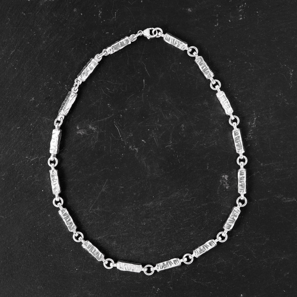 Chunky Silver Necklace - Full 16" by Silverfish