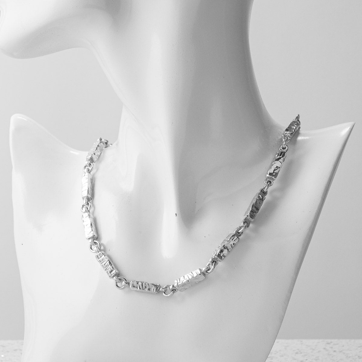 Chunky Silver Necklace - Full 16" by Silverfish