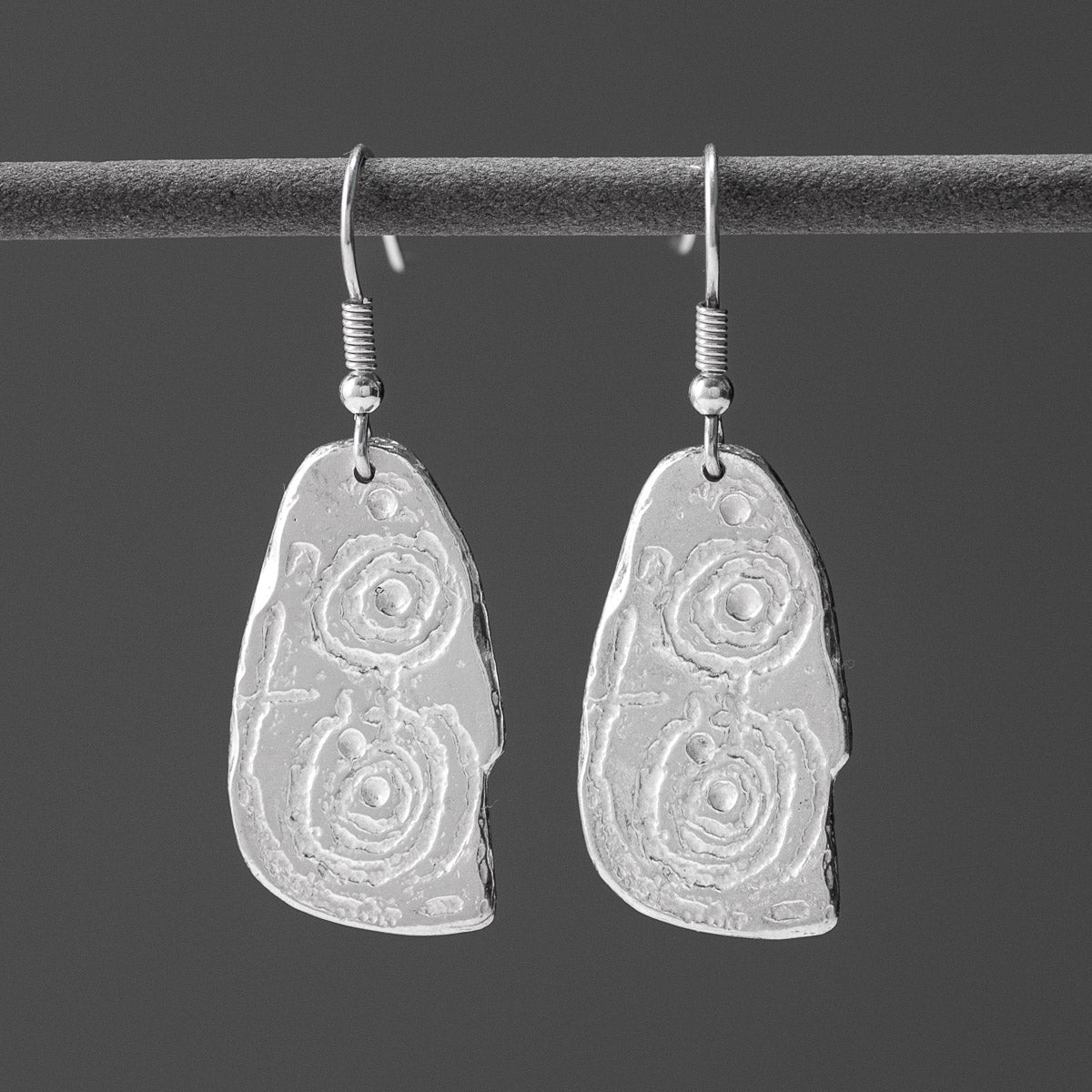 Esgob Silver Drop Earrings by Silverfish Jewellery