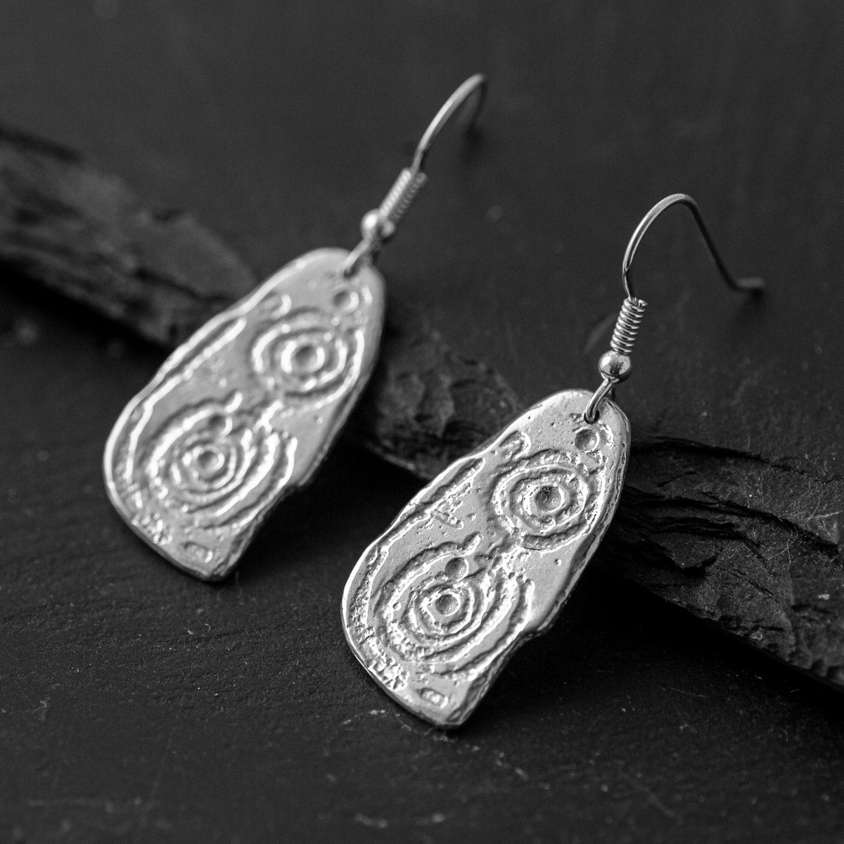 Esgob Silver Drop Earrings by Silverfish Jewellery