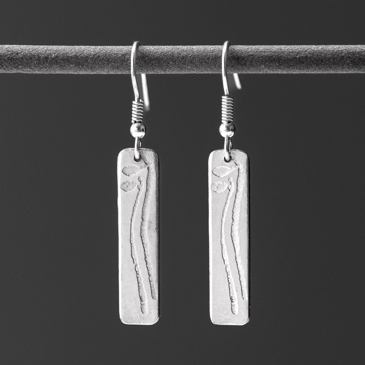 Halberd Silver Drop Earrings - Long by Silverfish