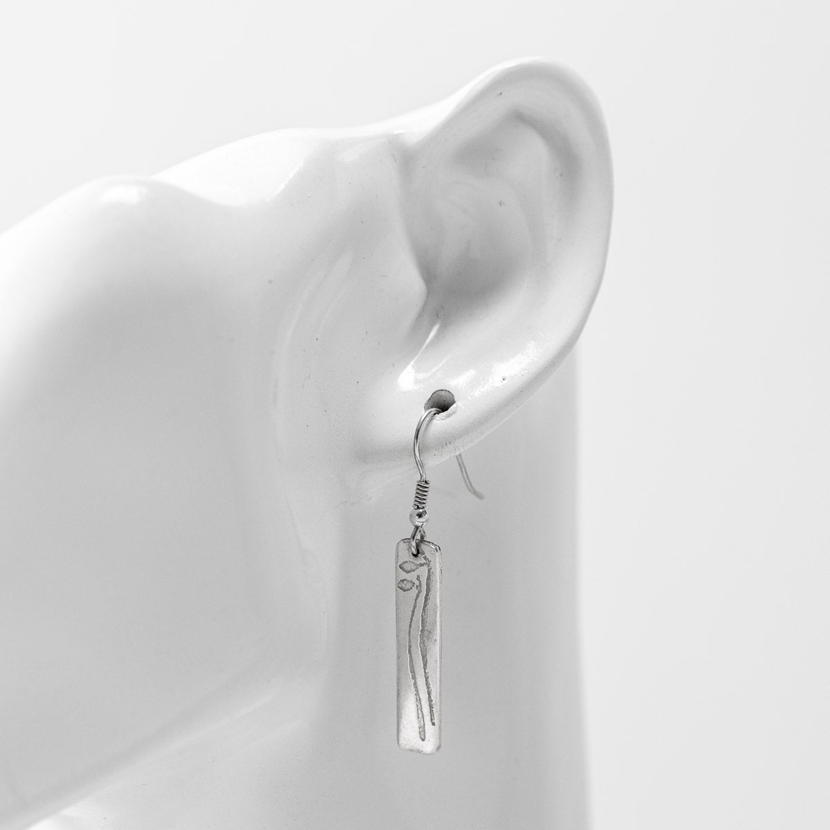 Halberd Silver Drop Earrings - Long by Silverfish