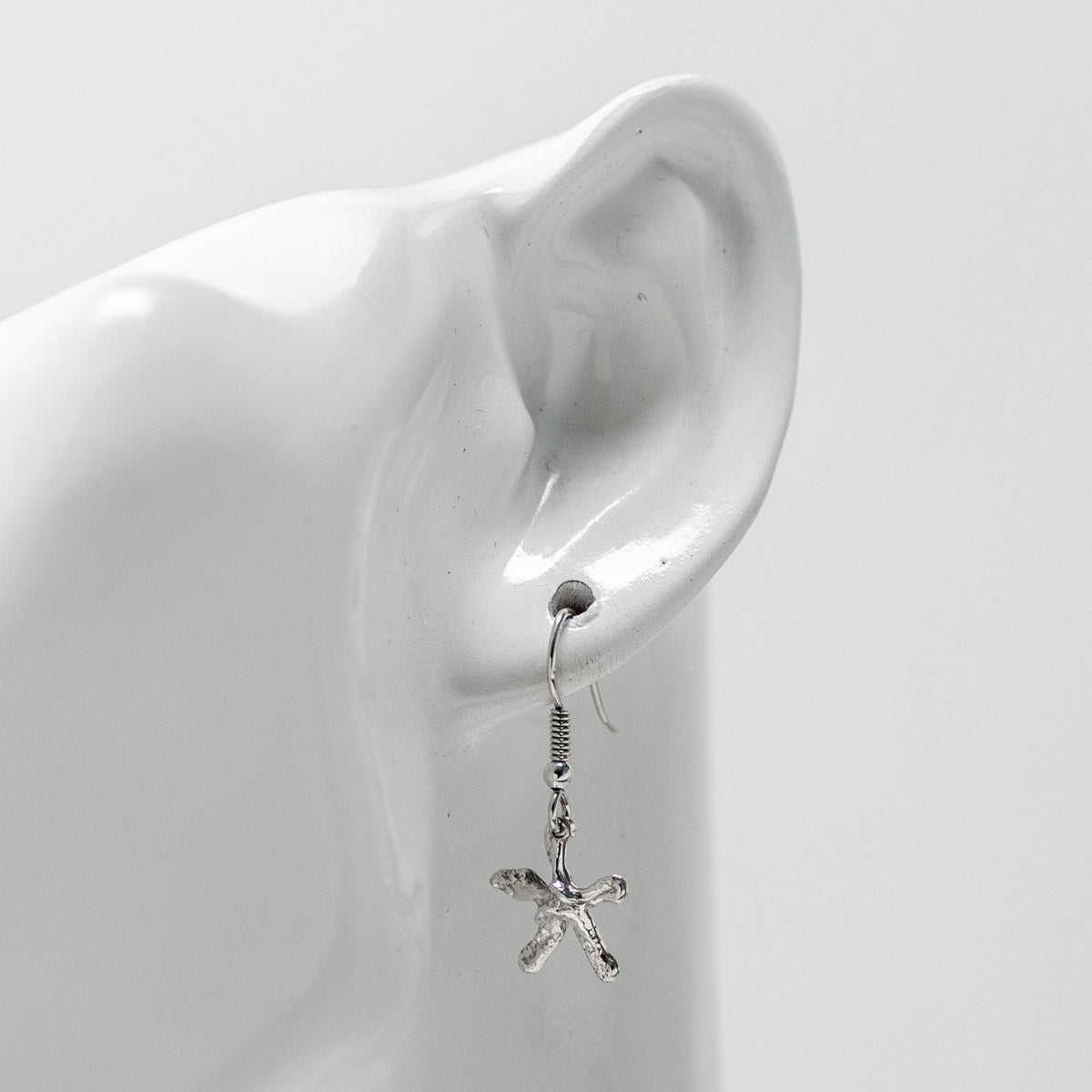 Starfish Drop Earrings - Silver by Silverfish