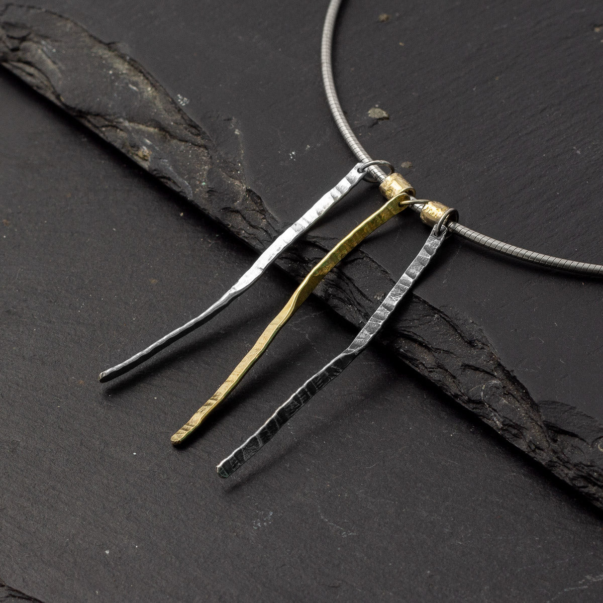 Forged Trio One-Off Choker Necklace by Silverfish