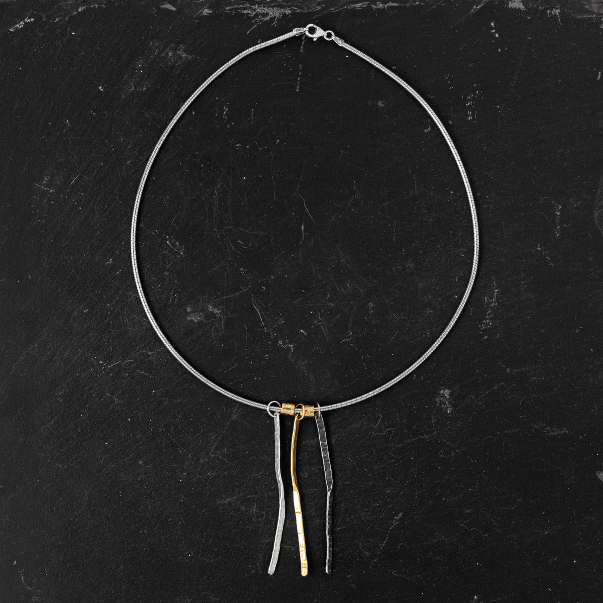 Forged Trio One-Off Choker Necklace by Silverfish