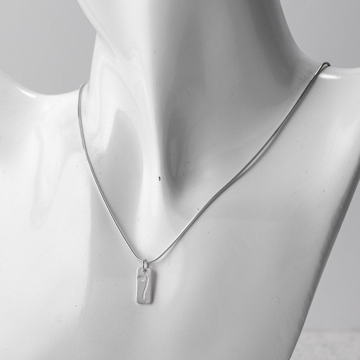 Halberd Silver Pendant - Short by Silverfish