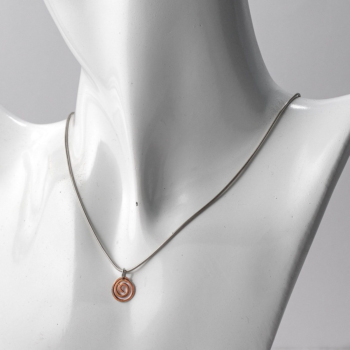 Spiral 9ct Rose Gold Pendant - Small by Silverfish