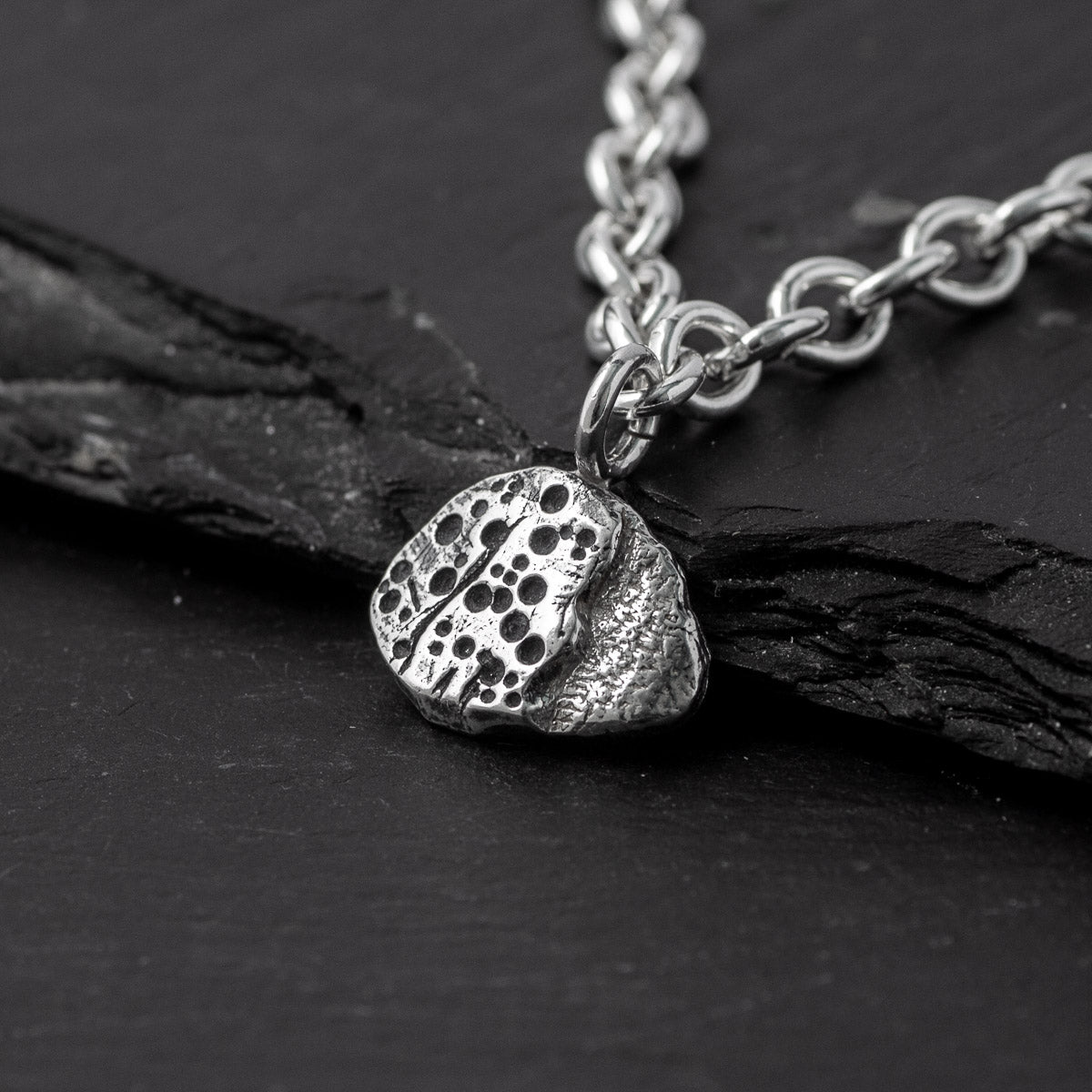 Trefael Oxidised Silver Necklace by Silverfish