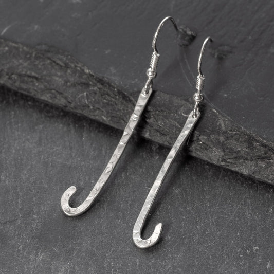 Randoms Silver Drop Earrings 003 by Silverfish
