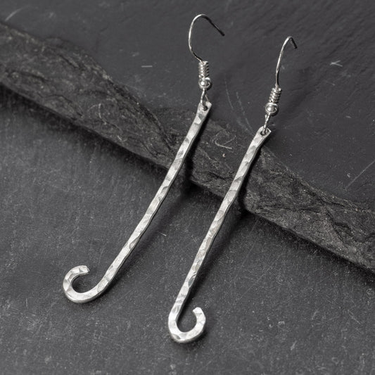 Randoms Silver Drop Earrings 004 by Silverfish