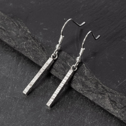 Randoms Silver Drop Earrings 001 by Silverfish