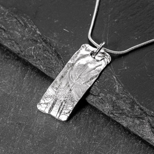 Flora Stem Silver Pendant - One-Off No. 1 by Silverfish