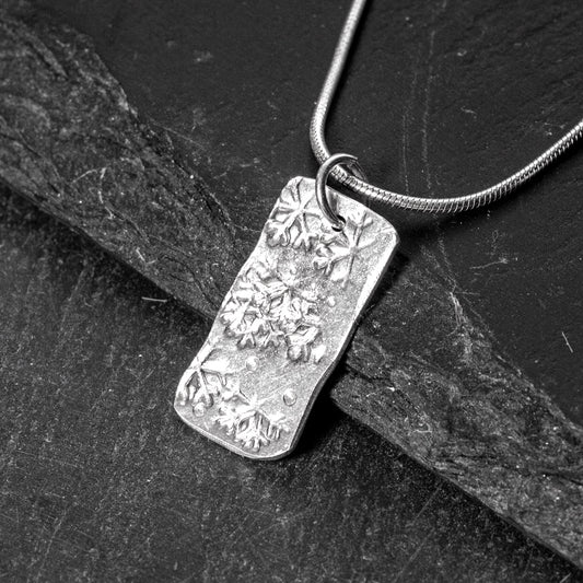 Flora Stem Silver Pendant - One-Off No. 2 by Silverfish