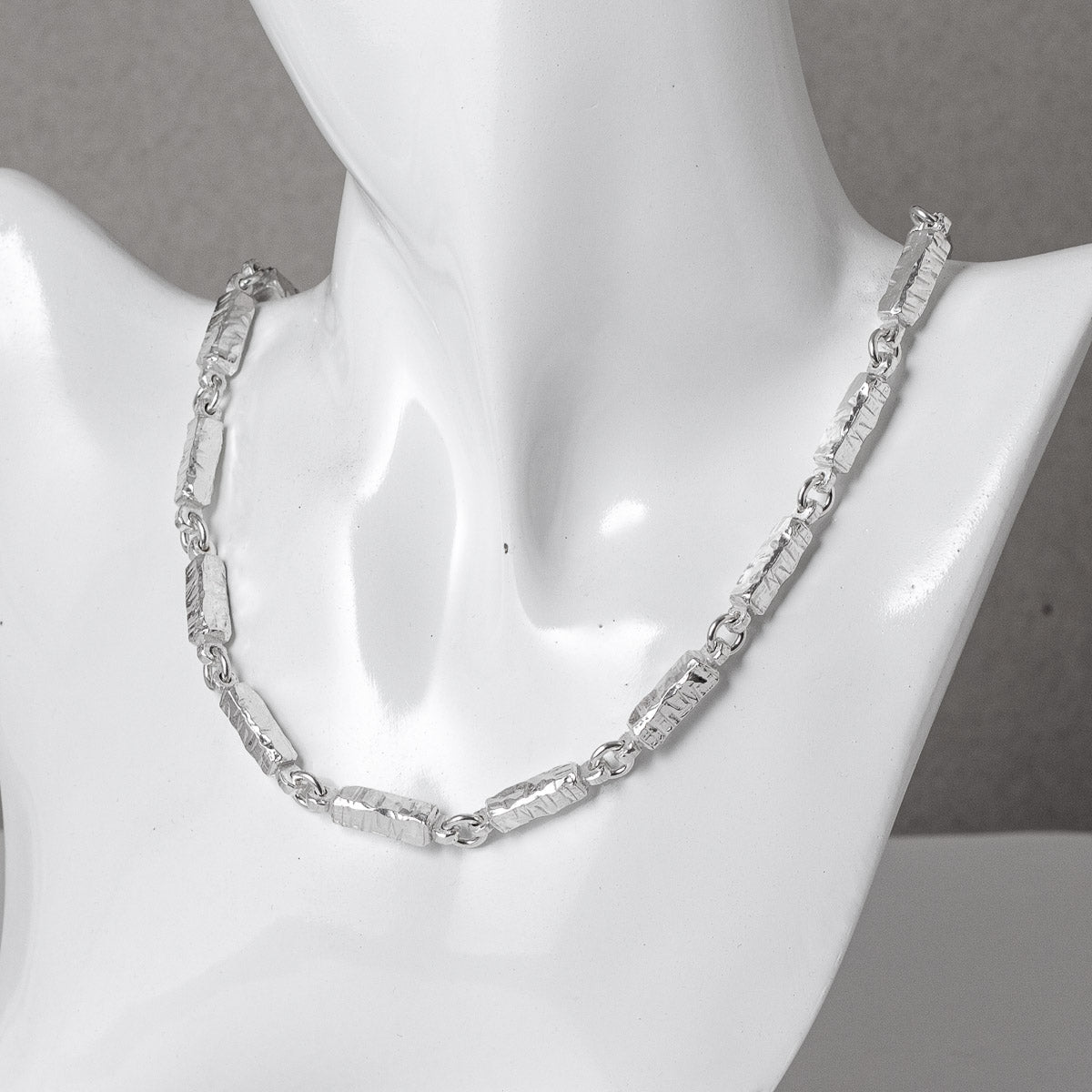 Chunky Silver Necklace - Full 18" by Silverfish