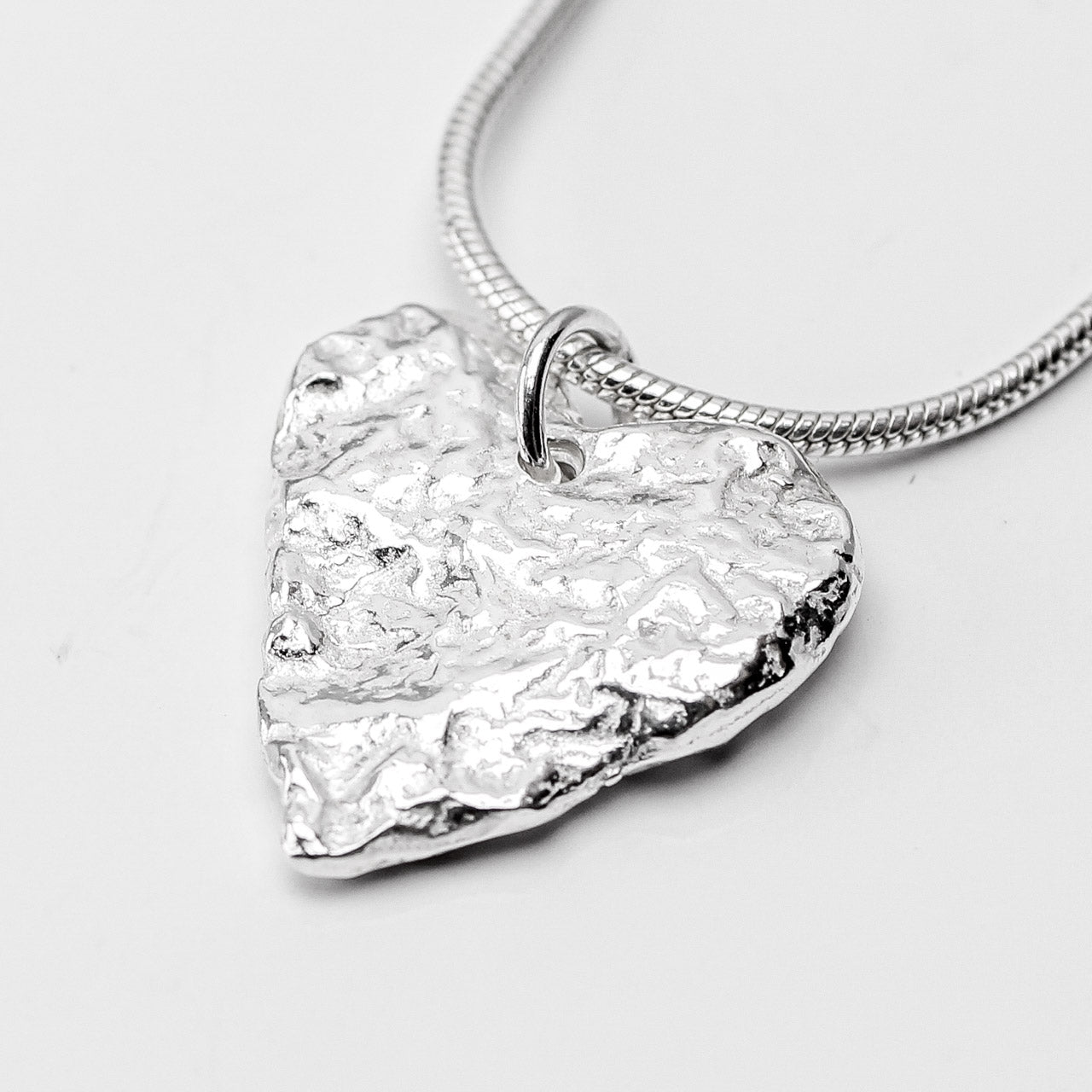 Melt My Heart Silver Pendant - Large by Silverfish